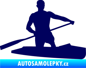 Samolepka Kanoista 002 pravá tmavě modrá