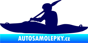 Samolepka Kanoista 003 levá tmavě modrá