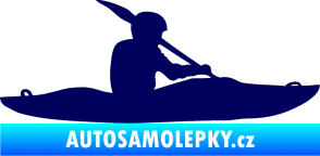 Samolepka Kanoista 003 pravá tmavě modrá