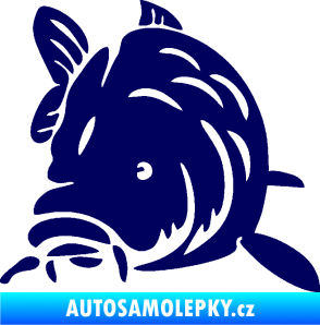 Samolepka Kapr 002 levá tmavě modrá