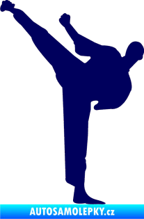 Samolepka Karate 001 levá tmavě modrá
