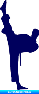 Samolepka Karate 005 levá tmavě modrá