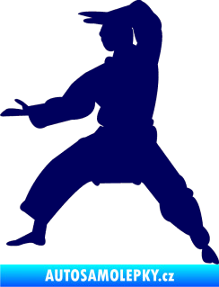 Samolepka Karate 006 levá tmavě modrá