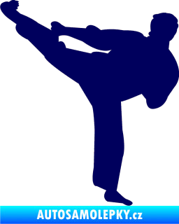 Samolepka Karate 008 levá tmavě modrá