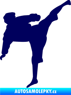 Samolepka Karate 009 pravá tmavě modrá
