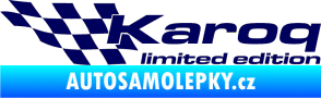 Samolepka Karoq limited edition levá tmavě modrá