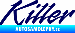 Samolepka Killer nápis tmavě modrá