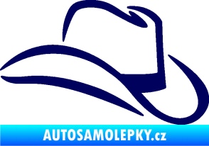 Samolepka Klobouk 002 pravá tmavě modrá