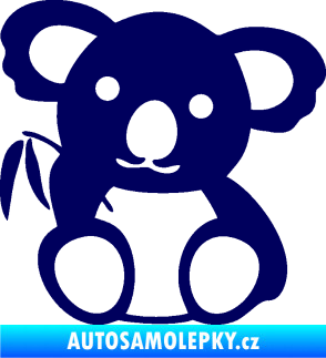 Samolepka Koala 001 pravá tmavě modrá