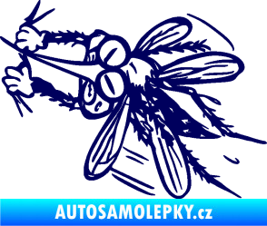 Samolepka Komár 002 levá tmavě modrá