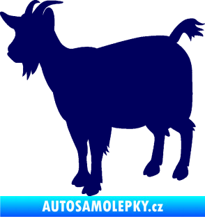 Samolepka Koza 001 levá tmavě modrá