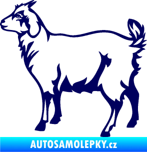 Samolepka Koza 002 levá tmavě modrá