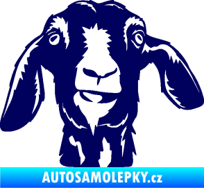 Samolepka Koza 003 pravá tmavě modrá