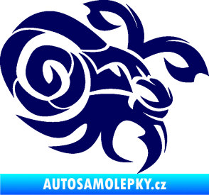 Samolepka Kozoroh 003 pravá tmavě modrá