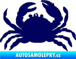 Samolepka Krab 001 pravá tmavě modrá