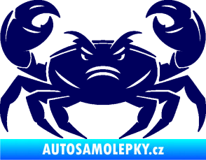 Samolepka Krab 003 tmavě modrá