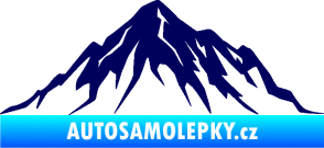Samolepka Krajina hory 010 pravá tmavě modrá