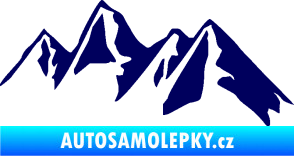 Samolepka Krajina hory 015 pravá tmavě modrá
