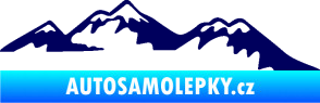 Samolepka Krajina hory 020 pravá tmavě modrá