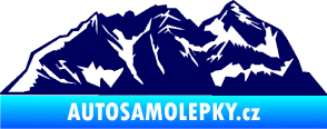 Samolepka Krajina hory 024 levá tmavě modrá