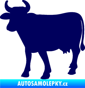 Samolepka Kráva 002 levá tmavě modrá