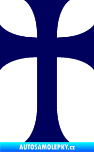 Samolepka Křesťanský kříž 002 tmavě modrá