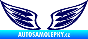 Samolepka Křídla 001  tmavě modrá