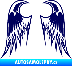 Samolepka Křídla 006 tmavě modrá