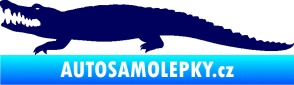 Samolepka Krokodýl 002 levá tmavě modrá