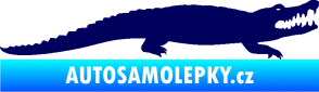Samolepka Krokodýl 002 pravá tmavě modrá