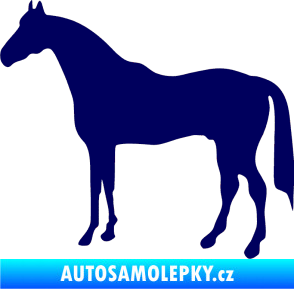 Samolepka Kůň 004 levá tmavě modrá