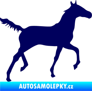 Samolepka Kůň 011 pravá tmavě modrá