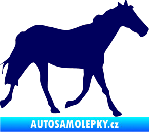 Samolepka Kůň 012 pravá tmavě modrá