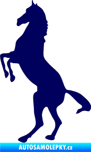 Samolepka Kůň 013 levá na zadních tmavě modrá
