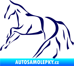 Samolepka Kůň 024 levá tmavě modrá