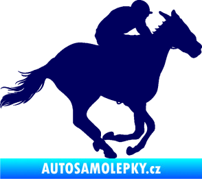 Samolepka Kůň 035 pravá tmavě modrá
