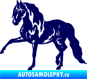 Samolepka Kůň 039 levá tmavě modrá