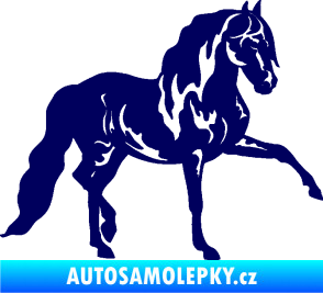 Samolepka Kůň 039 pravá tmavě modrá