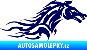 Samolepka Kůň 078 pravá tmavě modrá