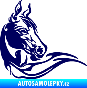 Samolepka Kůň 085 pravá tmavě modrá
