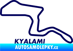 Samolepka Okruh Kyalami tmavě modrá