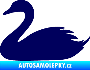 Samolepka Labuť 001 levá tmavě modrá