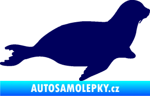 Samolepka Lachtan 001 pravá tmavě modrá