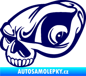 Samolepka Lebka 018 levá tmavě modrá