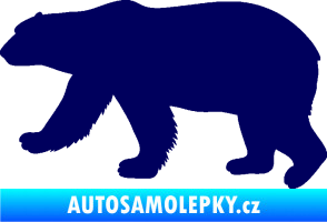 Samolepka Lední medvěd 002 levá tmavě modrá
