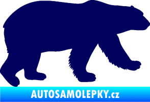 Samolepka Lední medvěd 002 pravá tmavě modrá