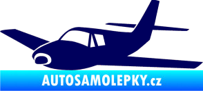 Samolepka Letadlo 001 levá tmavě modrá