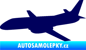 Samolepka Letadlo 004 levá tmavě modrá