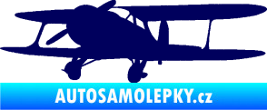Samolepka Letadlo 006 levá tmavě modrá