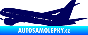 Samolepka Letadlo 009 levá tmavě modrá